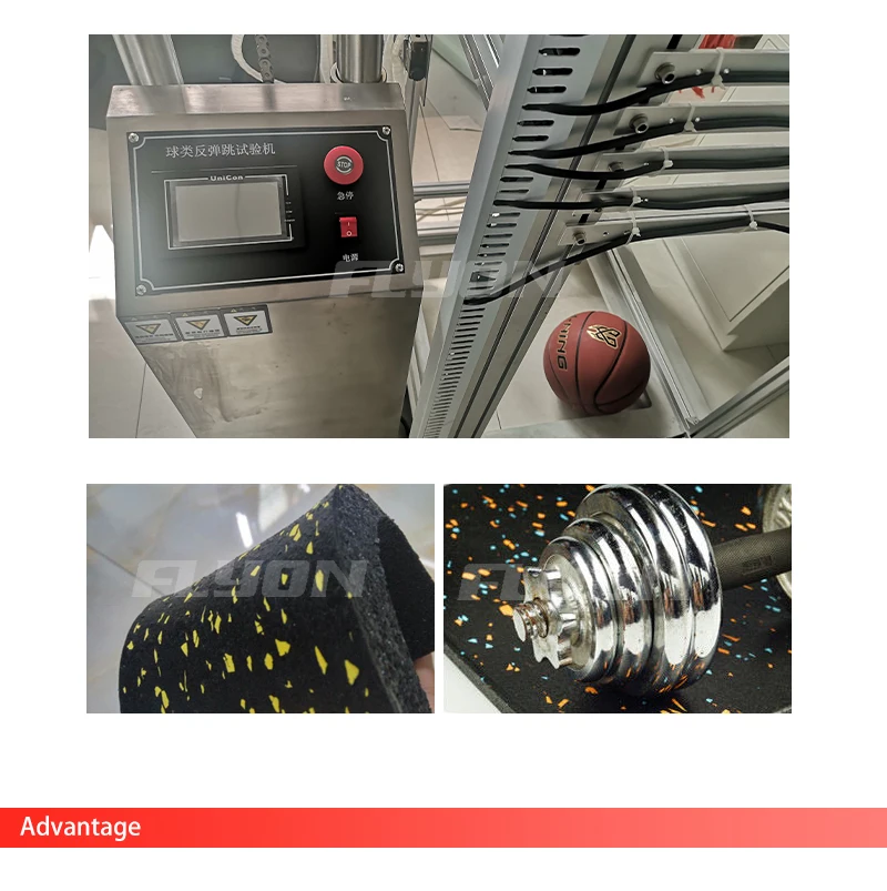 EPDM Rubber Flooring Mat 15-45cm Thickness for Gym Training Center 4