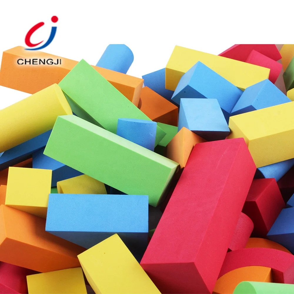Educational stacking brick 3D eva puzzle foam blocks construction eva foam building blocks for kids toys