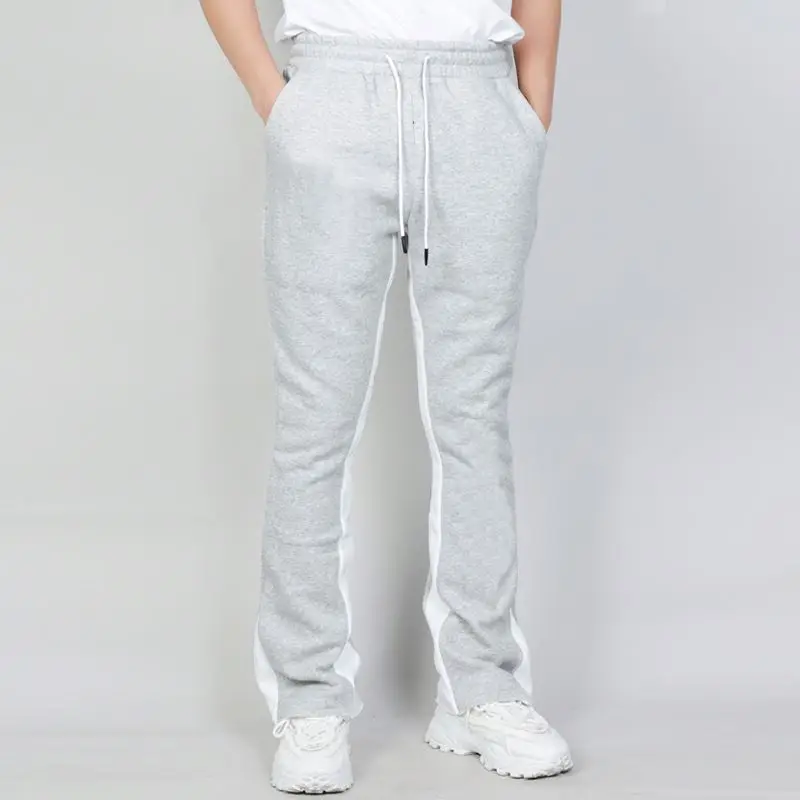 Pantalones De Jogging Con Logo Personalizado Para Hombre,Pantalón De Rayas  Con Panel Interior Gris - Buy De Carga,Jogger,Trackpants Product on  Alibaba.com