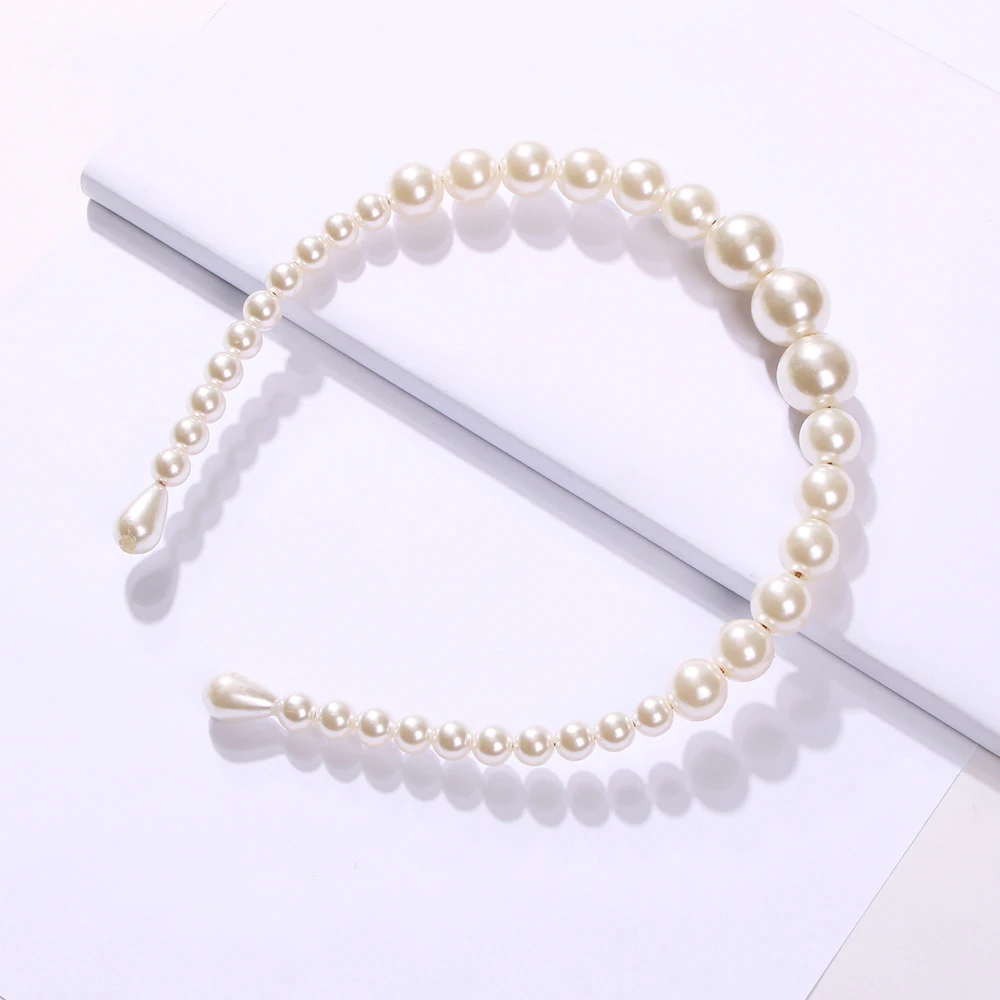 headbands for women 2021 luxury pearl headbands gold beaded pearl headband girls