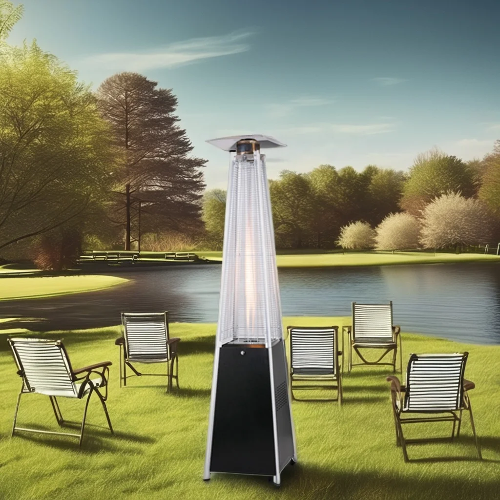 product modern stainless steel iron gas outdoor heater portable mobile thick protective net wheel attached for patio courtyard use-15