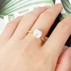 Gold Wedding Ring Rings Gorgeous Fancy Cushion Cut Moissanite Diamond 14K Solid Gold Wedding Ring