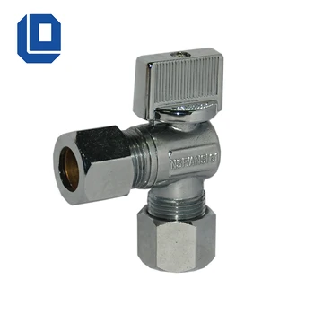 Water Supply Angle Stop Valve Lead Free Brass Shut Off Angle Valve
