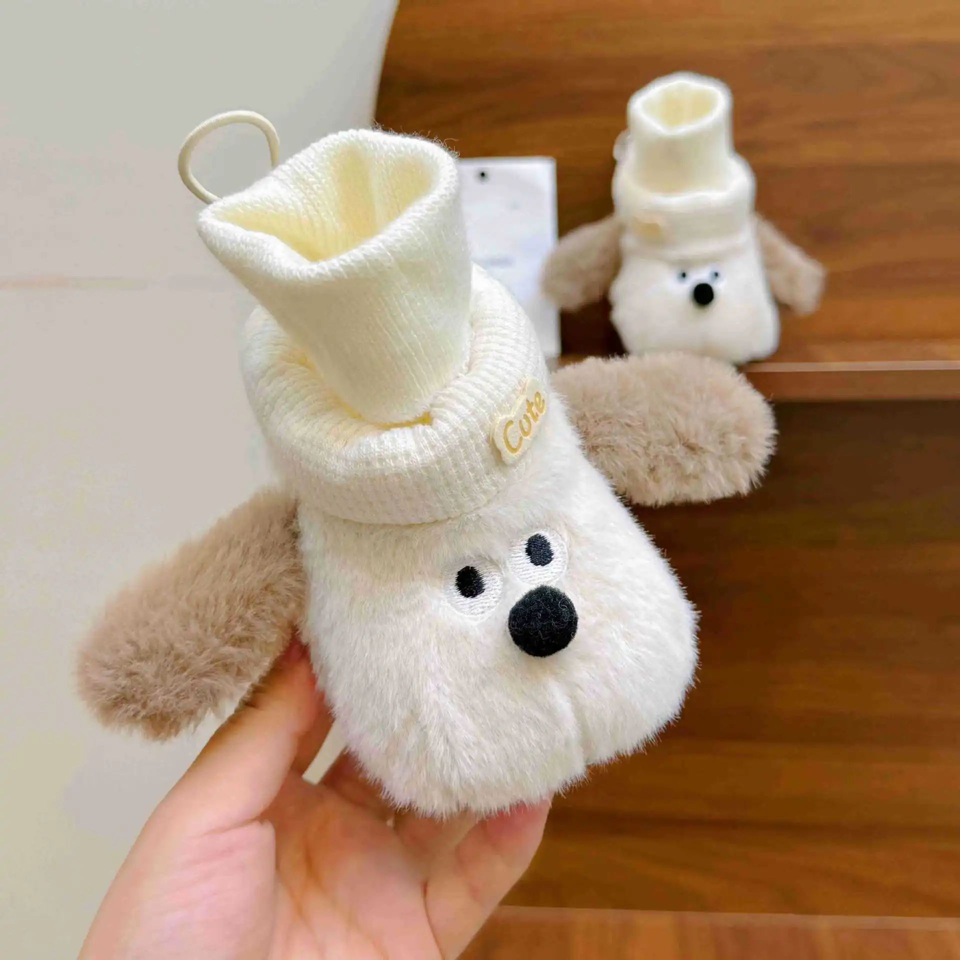 Thickened winter men's and women's baby shoes 0-12 months baby shoes baby winter plus velvet shoes