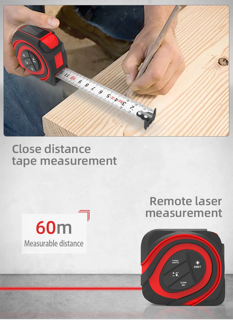 Multifunction Digital Tape Measure Laser Hoto Laser Tape Measure