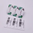 3 Card 3 Part Plastic Gift Membership Loyalty Card 3 In 1 Key Tags With Unique Barcode/qr Code