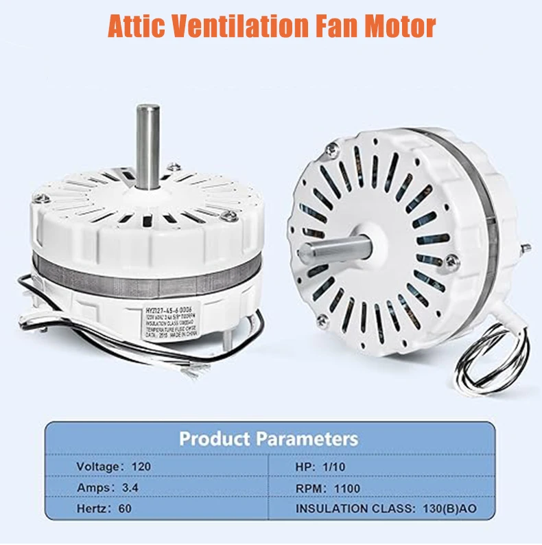 Power Vent Attic Fan, 120V, 60Hz, A0416B2059, A0510B2389 - detail 8