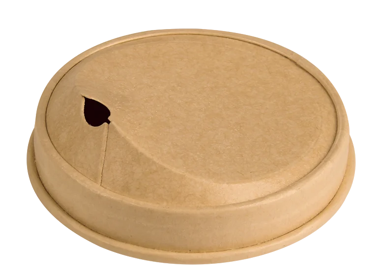 Custom Sizes Colors PE/PP/PLA/Aqueous Coating Hot Resistance Sip Through Kraft Lid for Paper Cup manufacture