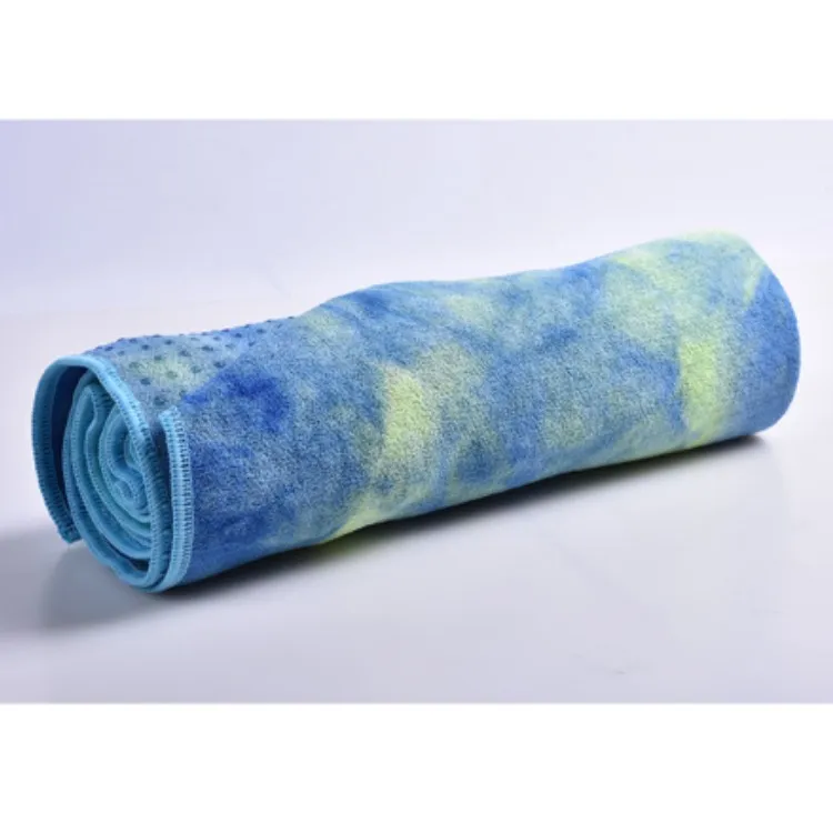 63x183cm or custom print yoga mat towel with silicon dots