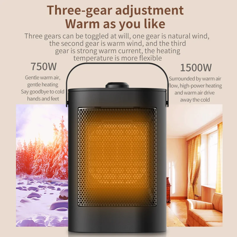 Portable Heater, 1500W, PTC - detail 12