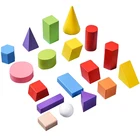 Model Educational Understanding Form Woodiness 18 Pieces Geometric Model