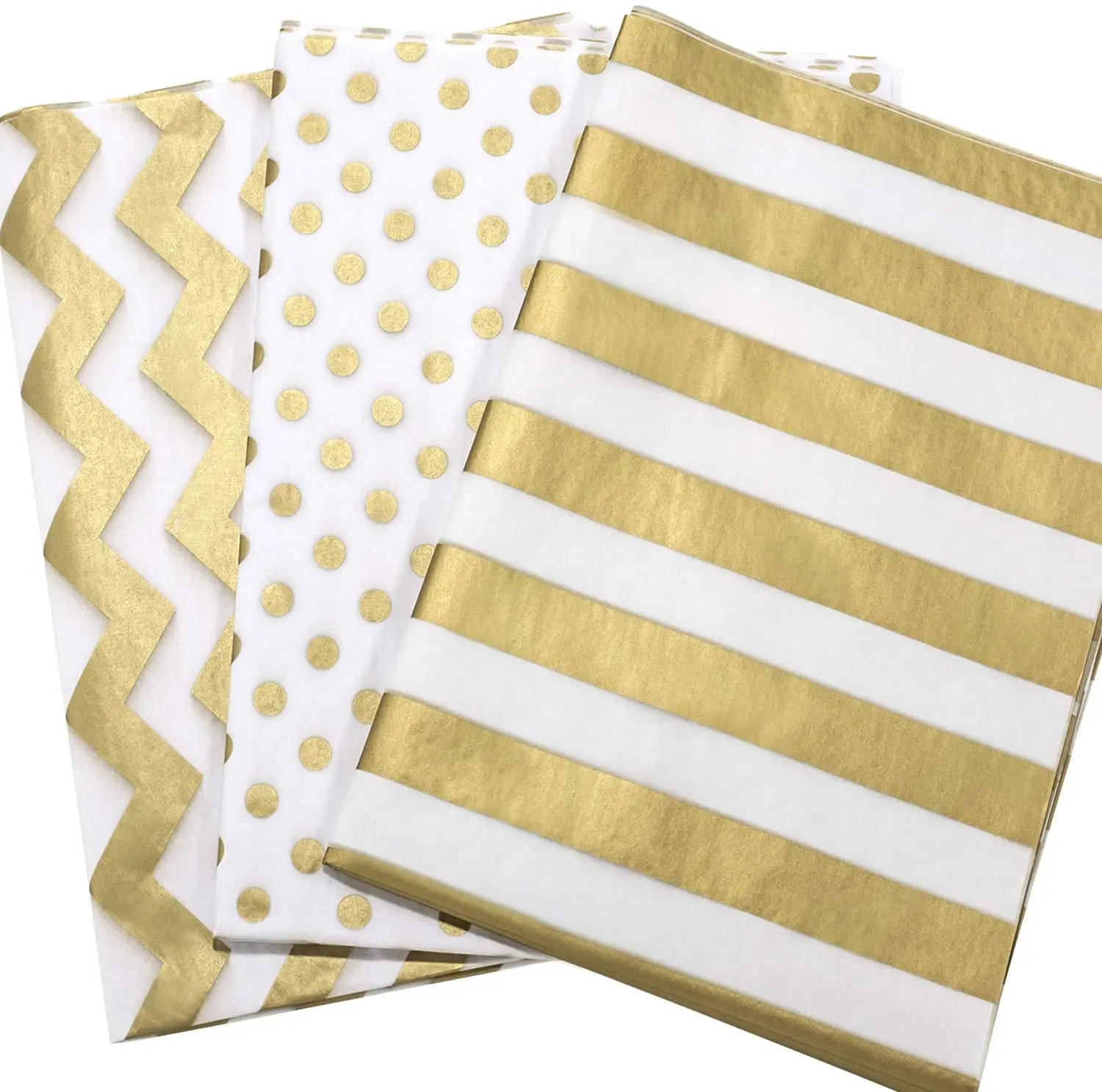 Metallic Christmas Gold Tissue Gift 