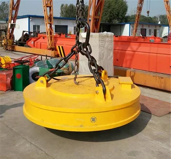 China High Strength Metal Scrap Lift Excavator Magnet Electromagnet Chuck For 2-35t Excavator Crane Forklift