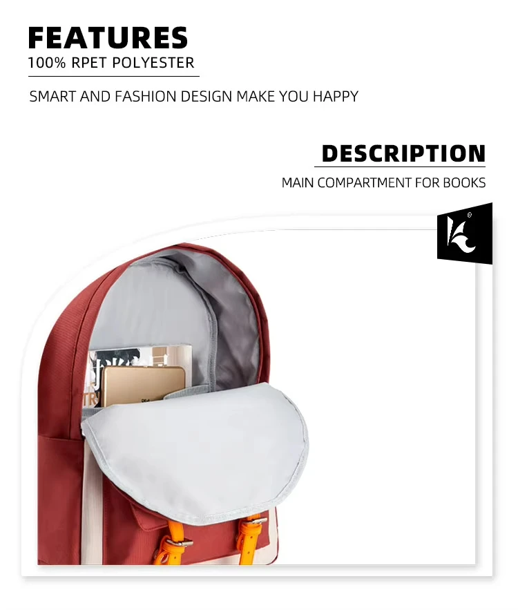 Rept Recycled Material Kids Schoolbag Waterproof Anti-theft Outdoor Shoulder Backpack Children Book Bag