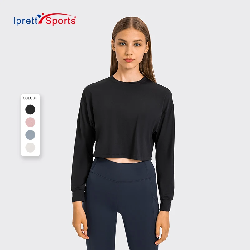 Fall Clothing Women Sports Crop Top 