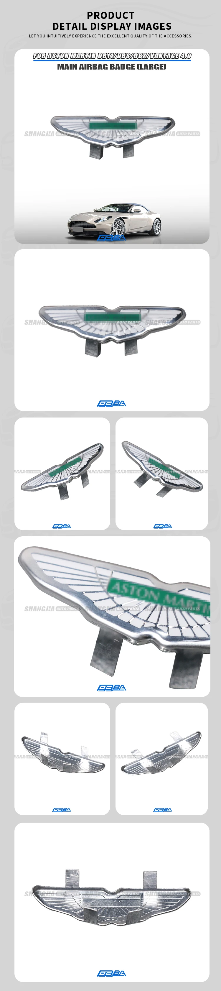 product factory price main airbag label for aston martin db11 dbs vantage40 dbx hy53 042b85 dj290230546-3