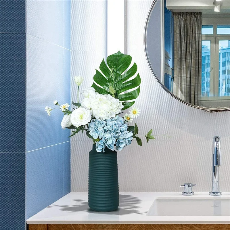 Handmade Artificial Flower for Wedding Party Office Home Decor Silk Hydrangea Bouquet