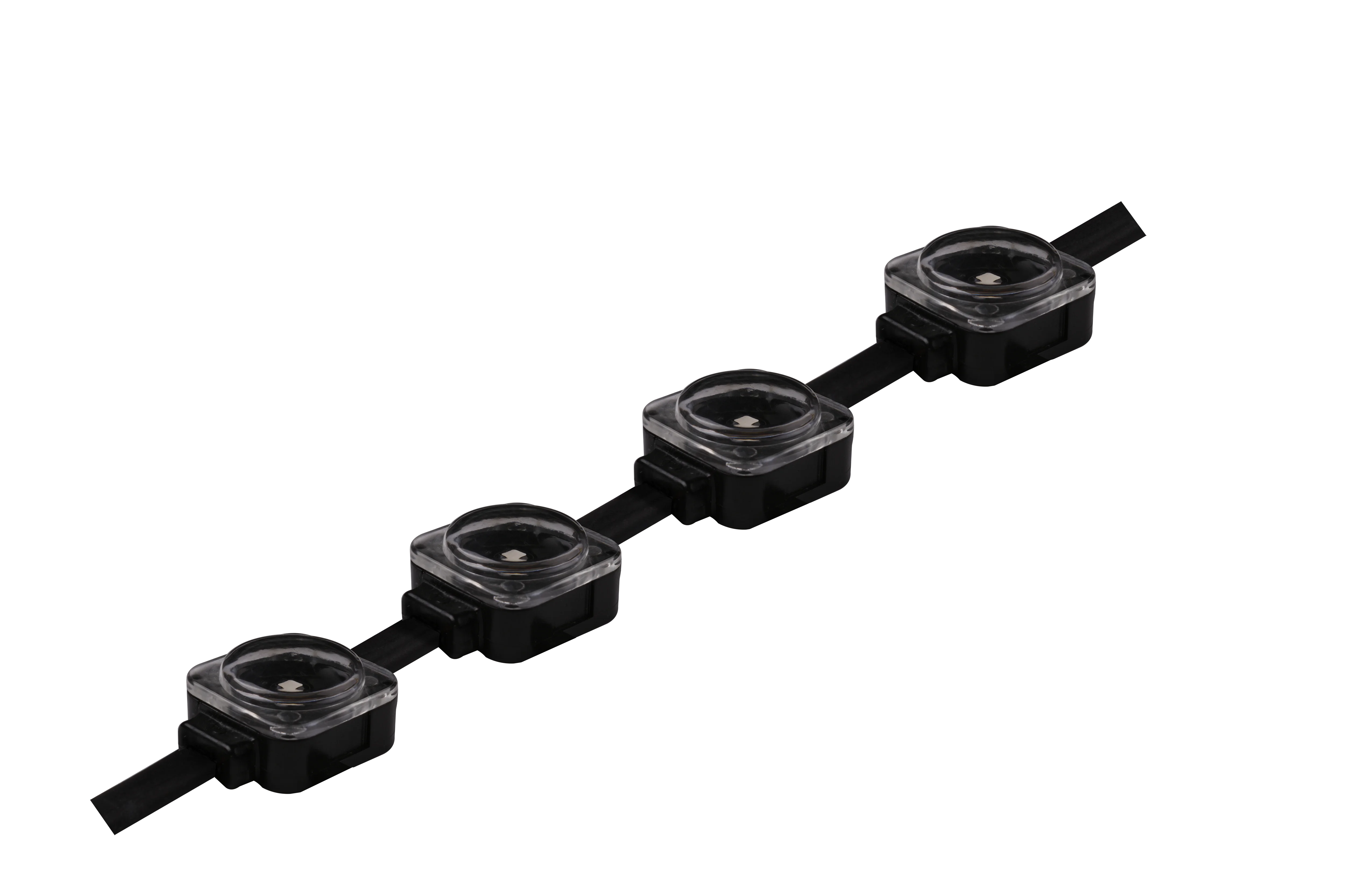 High Brightness IP67 Waterproof Outdoor 25mm DMX512 LED Light String with Various Installation Methods PC Body Point Lights