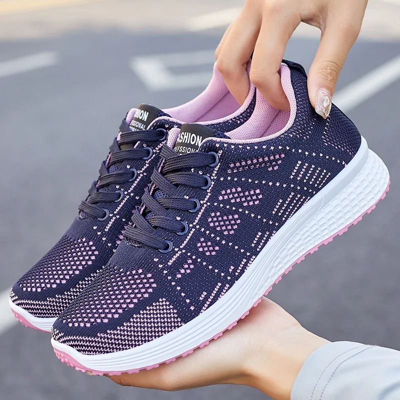 Hot sale Comfortable Athletic Sneakers Breathable Walking Gym Running women Sports Casual Shoes