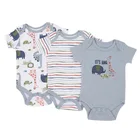 Baby Baby Clothes Factory Custom Onesie Organic New Born Baby Clothes Baby Rompers 100% Cotton Custom Baby Romper Print