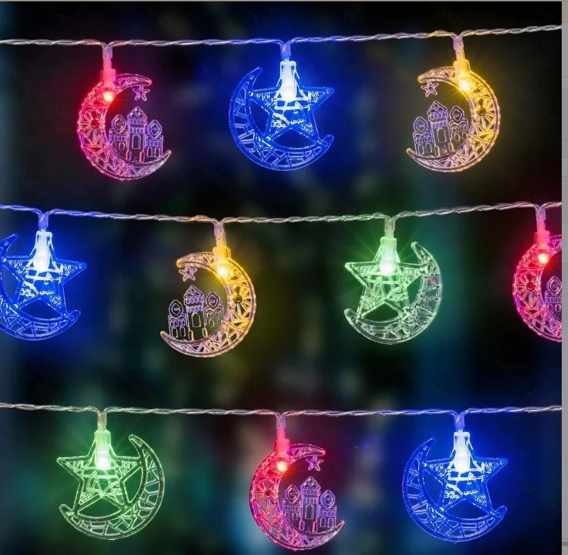 2024 Ramadan Star Lantern Fairy String Lights Eid Mubarak Moon Mosque ...