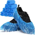 Shoes Shoe Covers Shoe Covers Blue Large CPE Booties Shoes Protectors Coverings 17x41CM Disposable CPE Shoe Covers