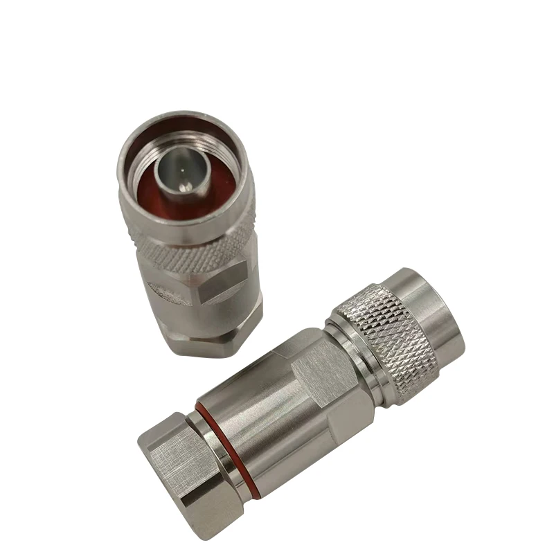 product n type 75 ohm male rf connector with copper contact to 12 inch 75 ohm cable n 75jb 12-1