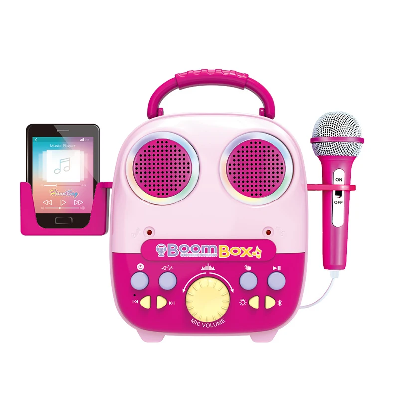 Electric toys gaming karaoke singing machine speakers with microphone for kids