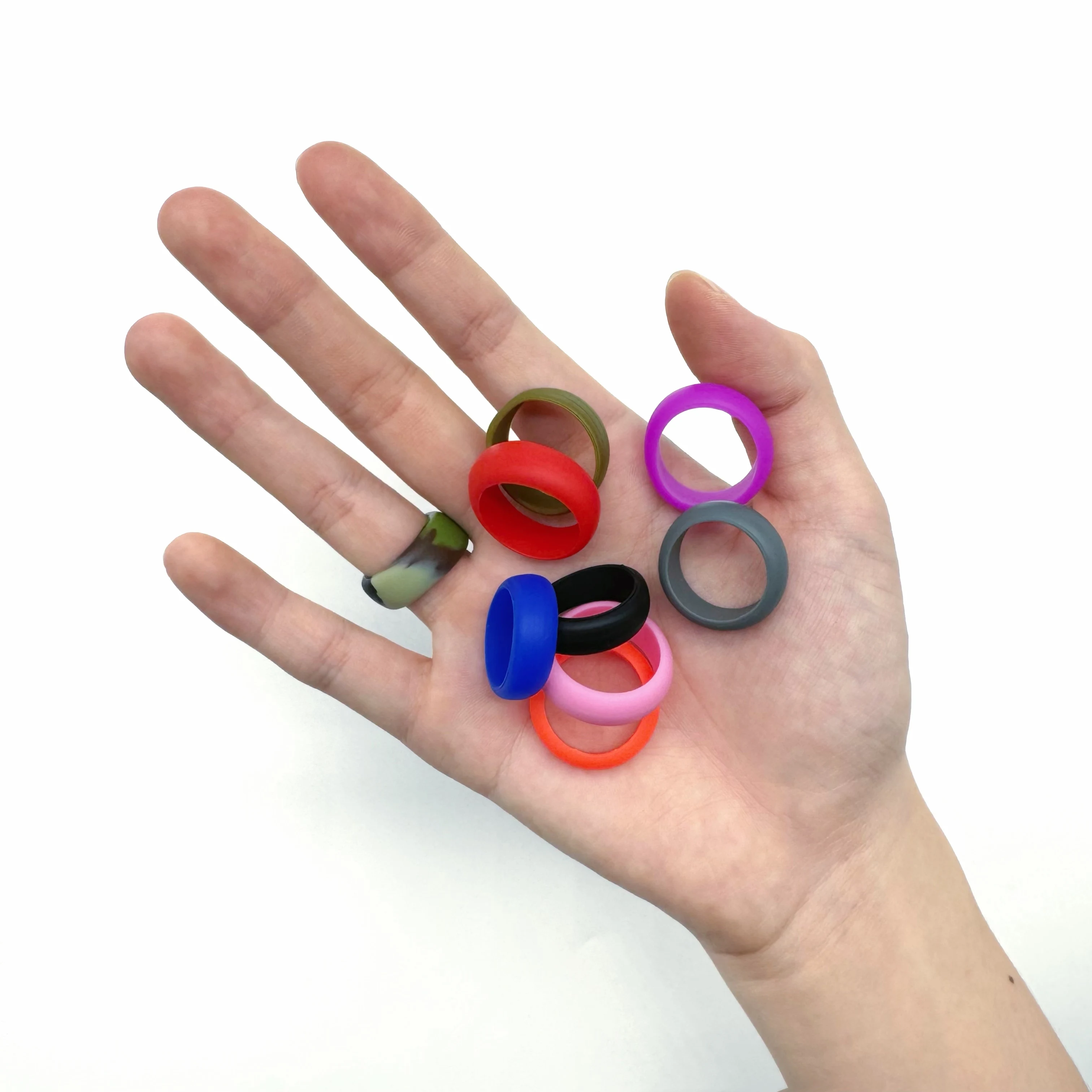 Unisex Creative Design Rubber Wedding Ring Fashionable Silicone Finger Ring with Moulding Processing Service Sealing details