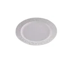 Plates High Quality PS Hollow Out Eco-Friendly Renewable Hotel Restaurant Serving Plates Bowls Plastic Tray