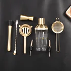 Cocktail Bar Cocktail KLP RTS Bar Kit Stainless Steel Metal Tool Indoor Or Home Bartender Cocktail Shaker Bar Sets