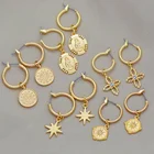 Earring Earrings Gold Hoop Earrings Stainless Steel Fashion Earring Wedding Earrings 18k Gold Hoop Earrings