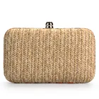 Clutches Outdoor Fashion Straw Women Messenger Bag Causal Ladies Top Handle Small Shoulder Bag Straw Bag Clutches