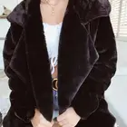 Collar Coats Hooded Woolen Coat Wholesale 2021 Fashion Sexy Women Turn-down Collar Thick Warm Woolen Coats