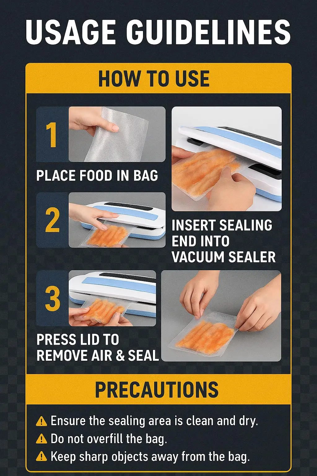 Reusable Transparent PE Vacuum Bag for Food Packaging Custom Logo Gravure Printing for Pizza Potato Chips Other Foods - detail 8