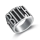 Ring Letter Available In Stock Chic Ring Name Resizable Silver Letter Ring