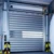 Automatic electric garage door perspective glass PC aluminum shop warehouse black glass customized doors  alloy rolling up
