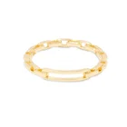 925 Silver Ring Silverrings Women New Stack Design Link Circle Chain 925 Silver Jewelry Ring
