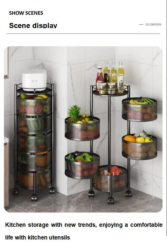 Wire Mesh Kitchen Storage Organizer