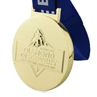 Gift Manufacturers Gift Custom Gold Medal Trophy Plate Awared In A Wood Box