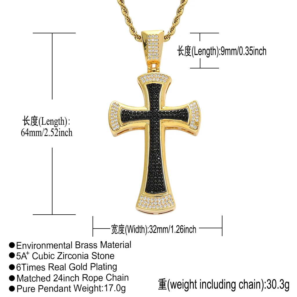 personalized custom diamond jewelry necklace purchasing agent,men women copper gold plated amulet Jesus cross necklace pendants