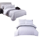 Star 5 Star Hotel Supplier Plant Printed Queen Bed Linen Set