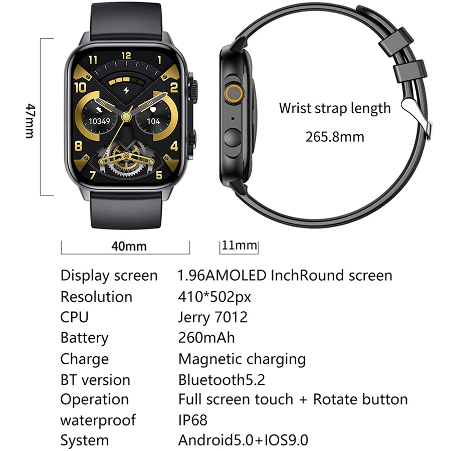 AMOLED Ultra Clone Original HW DT Series 8 T900 HK8 Z66  Z69 X8 N8 PRO MAX reloj inteligente Ultra Smart Watch