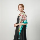 100% Fashion All Season Shawl Scarves For Women 100% Polyester Kerchief Shawl Head Scarf