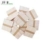 Wooden Stick 114mm Disposable Round Edge Food Grade Birch Wooden Popsicle Stick