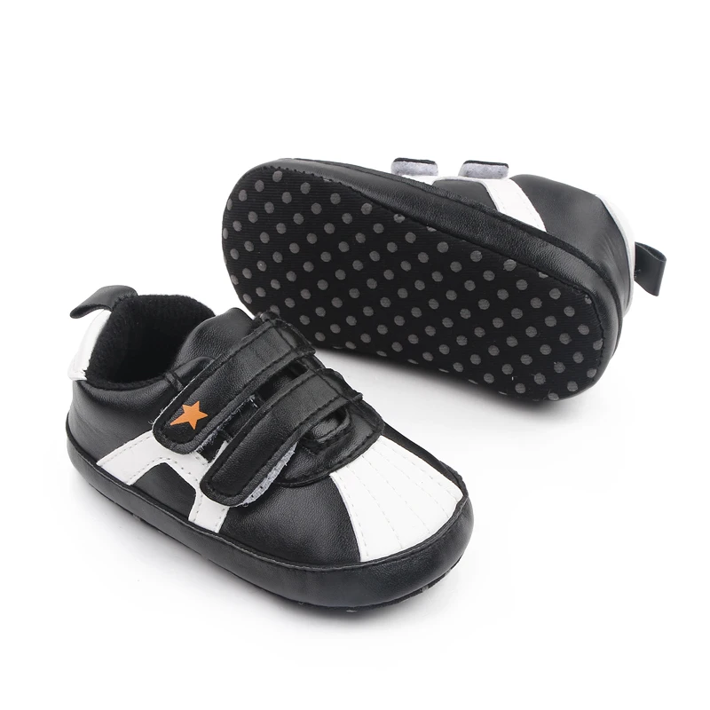 New casual color five-pointed star decoration baby shell head soft soled toddler shoes supplier