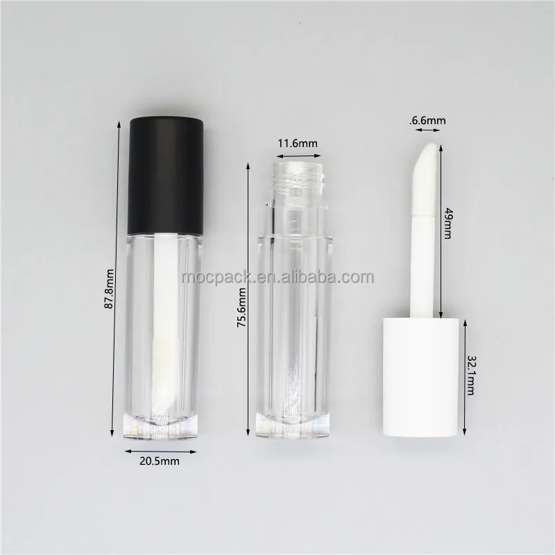 product custom logo 4ml big lip brush lip gloss tubes liquid cosmetic container with big brush head-30