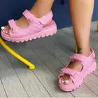 Shoes 2021 New Womens Casual Shoes Large Size Platform Round Toe Sandals Womens Sandals