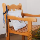 Pendant Wooden Bead Necklace Wood Pendant 36" Wooden Bead Chain Necklace