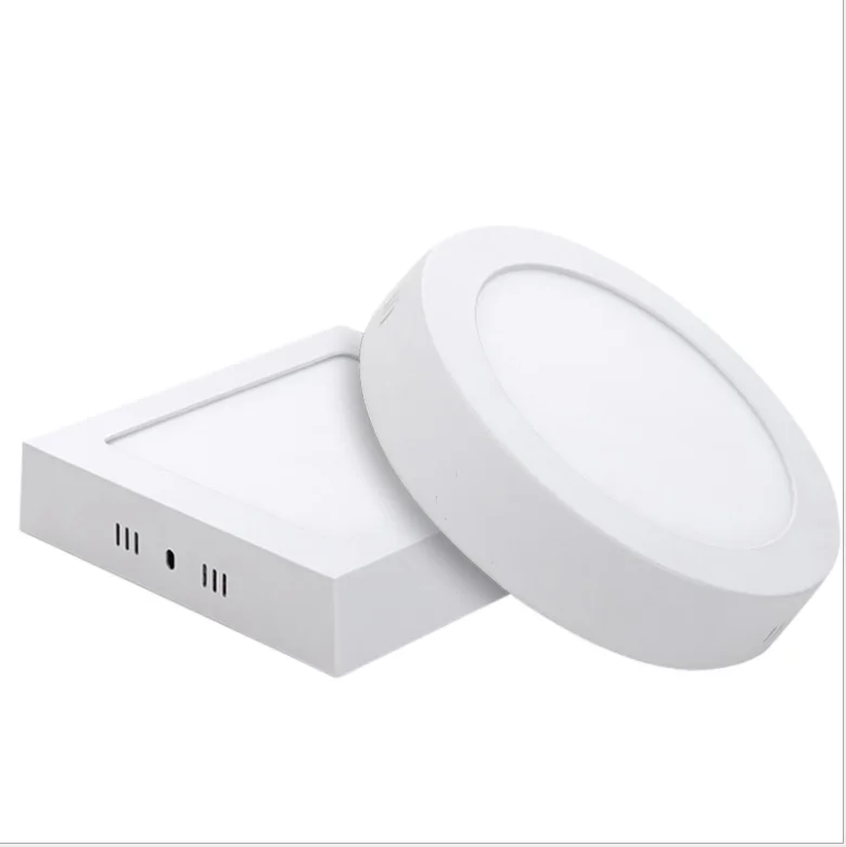 LED Panel Ceiling Light Round Square Down Lamp 6/12W/18W/24W Surface Mount Light